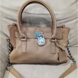 Michael Kors softh leather big chain straps  purse